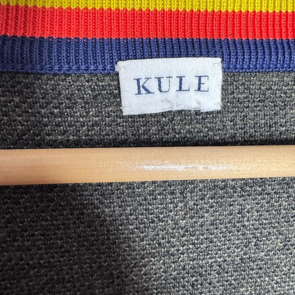 Kule The Jane Cardigan Camo Wool Blend Sweater Small